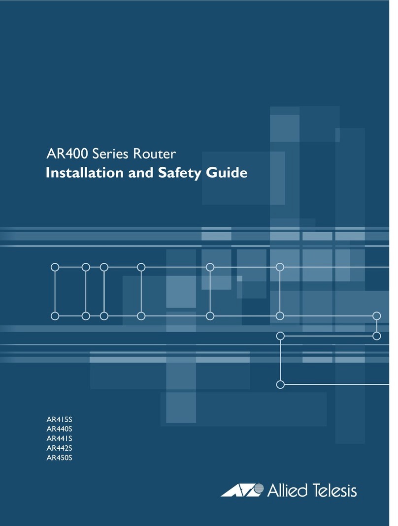 Allied Telesis AR400 Series Installation and safety guide