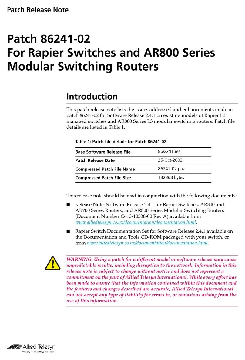Allied Telesis 86241-02 Instruction Manual Allied Telesis 86241-02 Instruction Manual