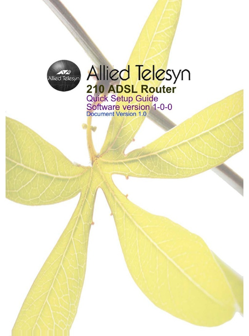 Allied Telesis 210 User manual