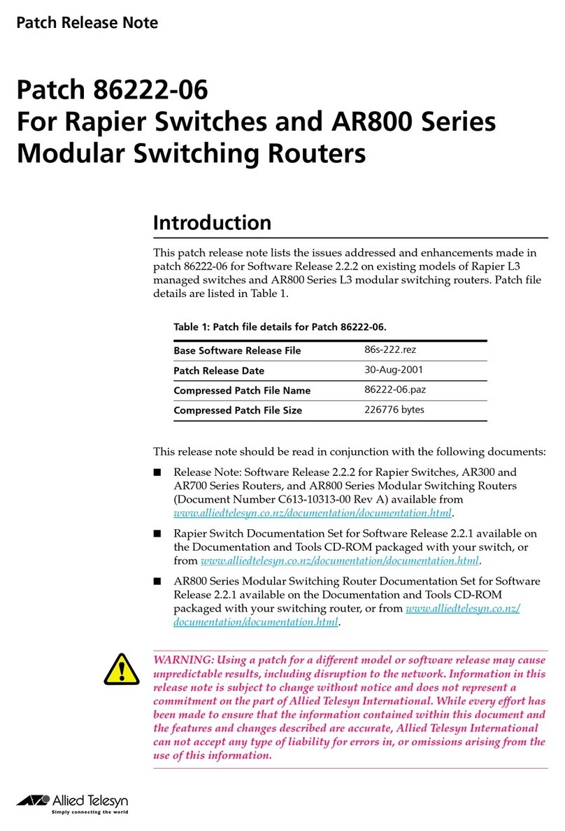 Allied Telesis 86222-06 brochure