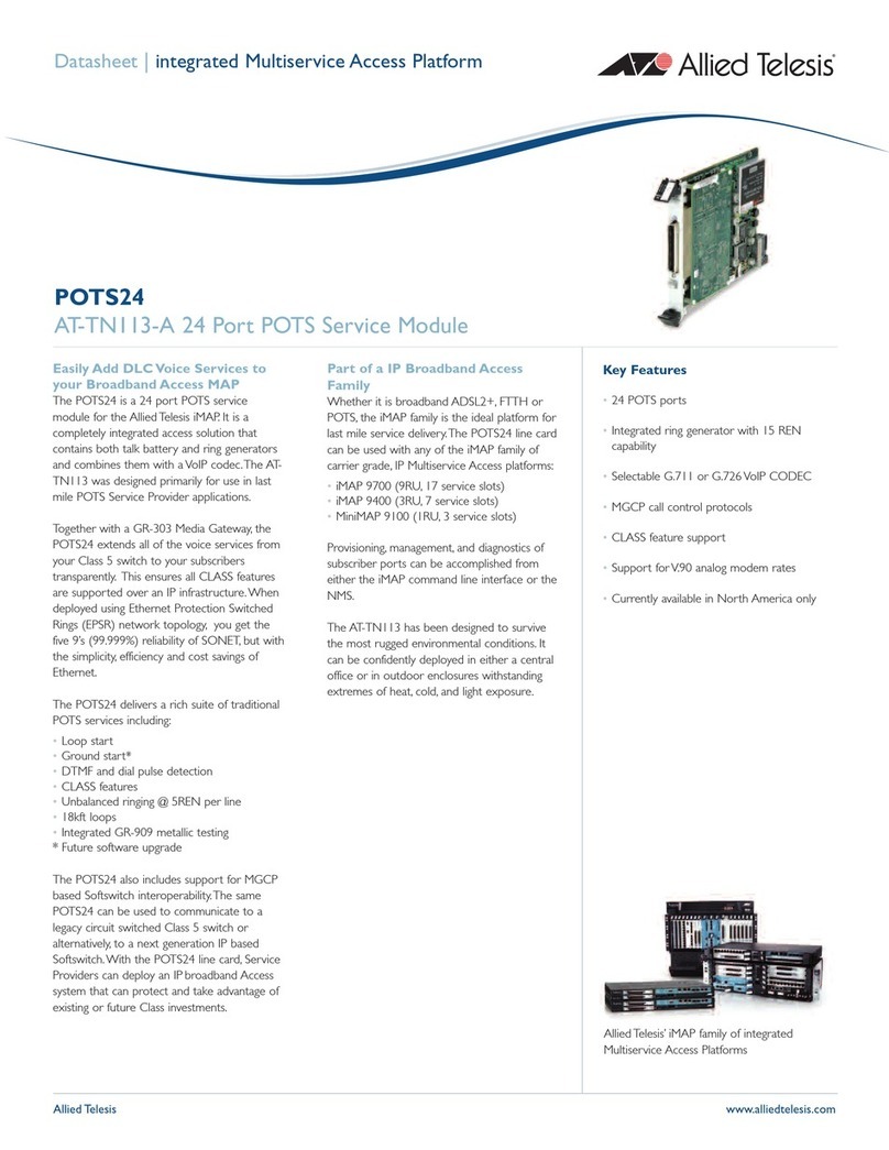 Allied Telesis POTS24 datasheet