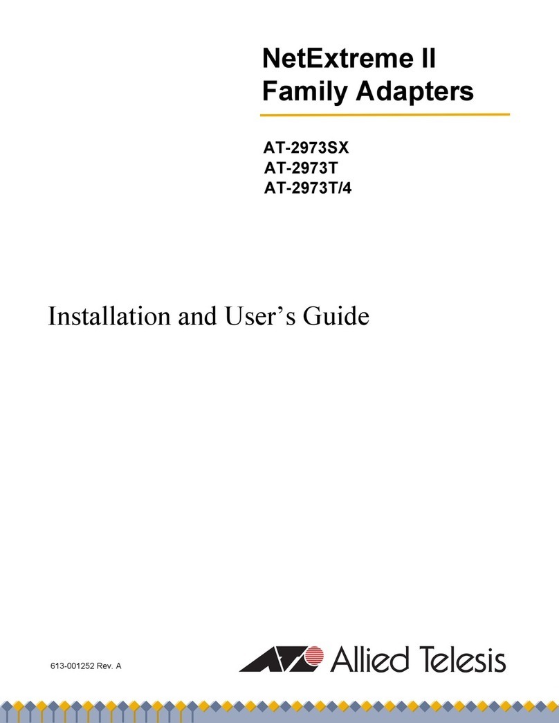 Allied Telesis NetExtreme II AT-2973SX User manual