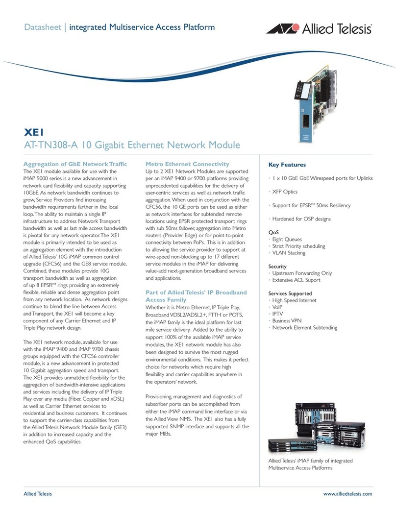 Allied Telesis iMAP XE1 User manual