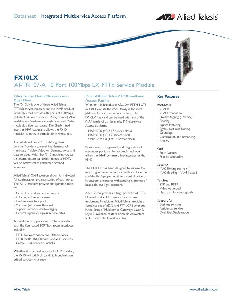 Allied Telesis iMAP FX10LX datasheet