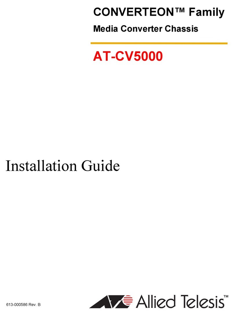 Allied Telesis Converteon AT-CV5000 installation guide