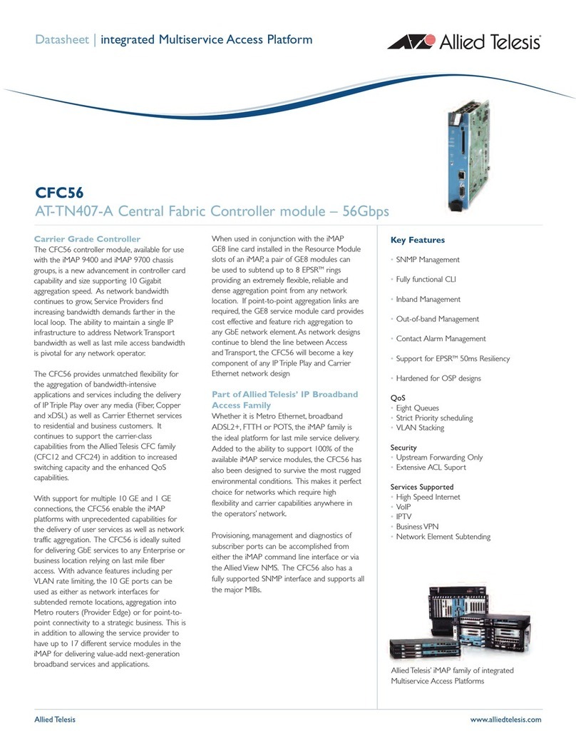 Allied Telesis CFC56 User manual