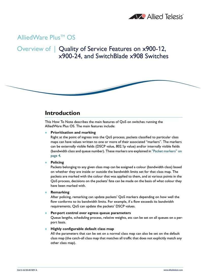 Allied Telesis AlliedWare Plus Installation guide Allied Telesis AlliedWare Plus Installation guide