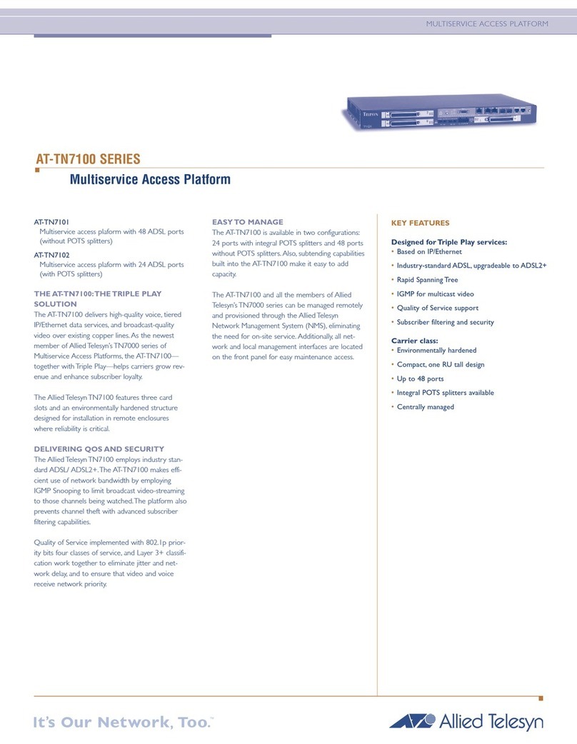 Allied Telesis AT-TN7100 User manual