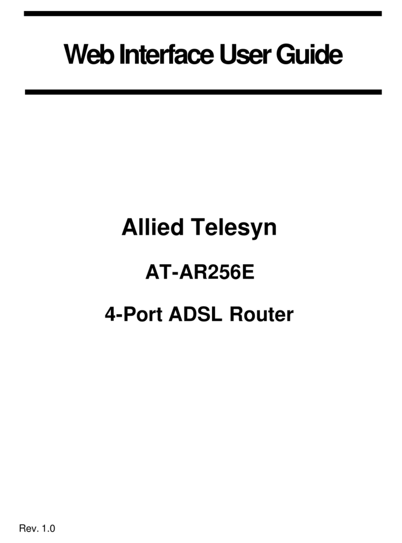 Allied Telesis AT-AR256E User manual