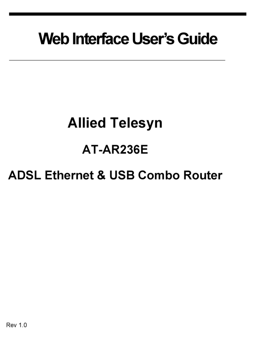 Allied Telesis AT-AR236E User manual