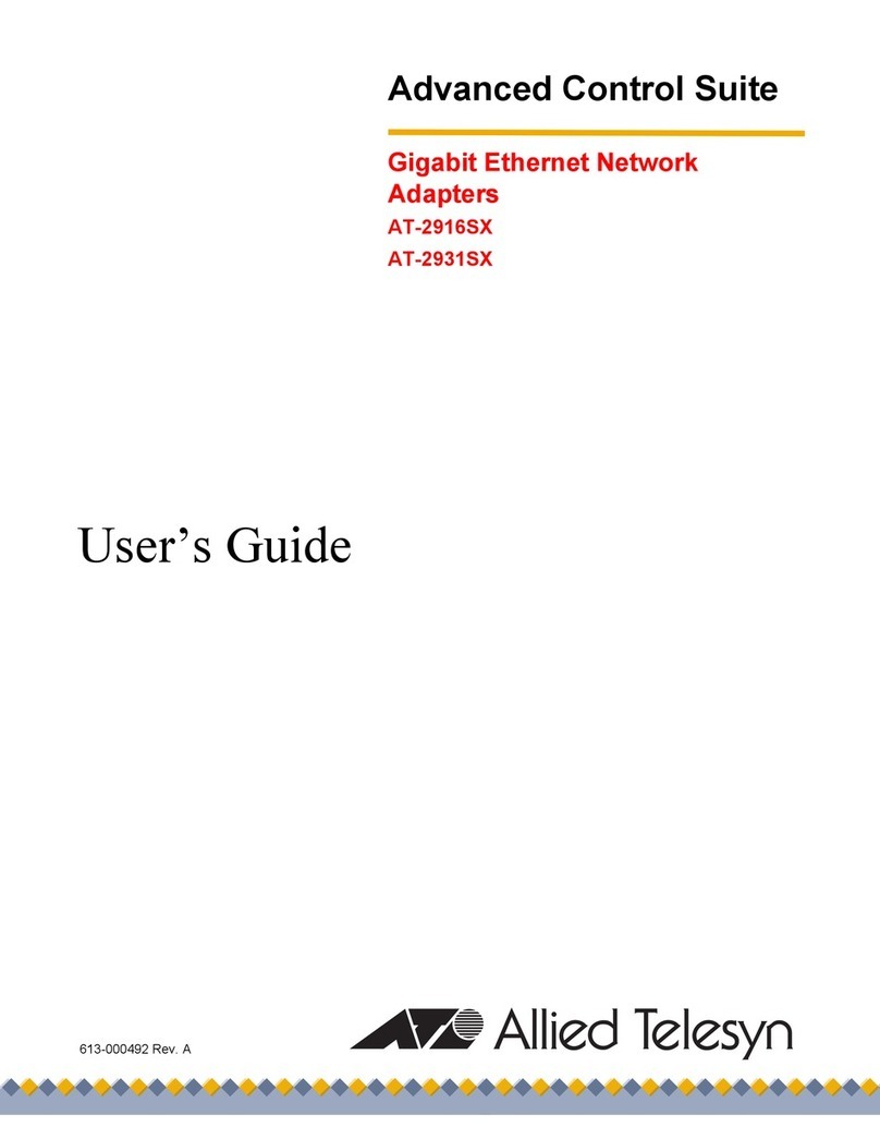 Allied Telesis AT-2916SX User manual