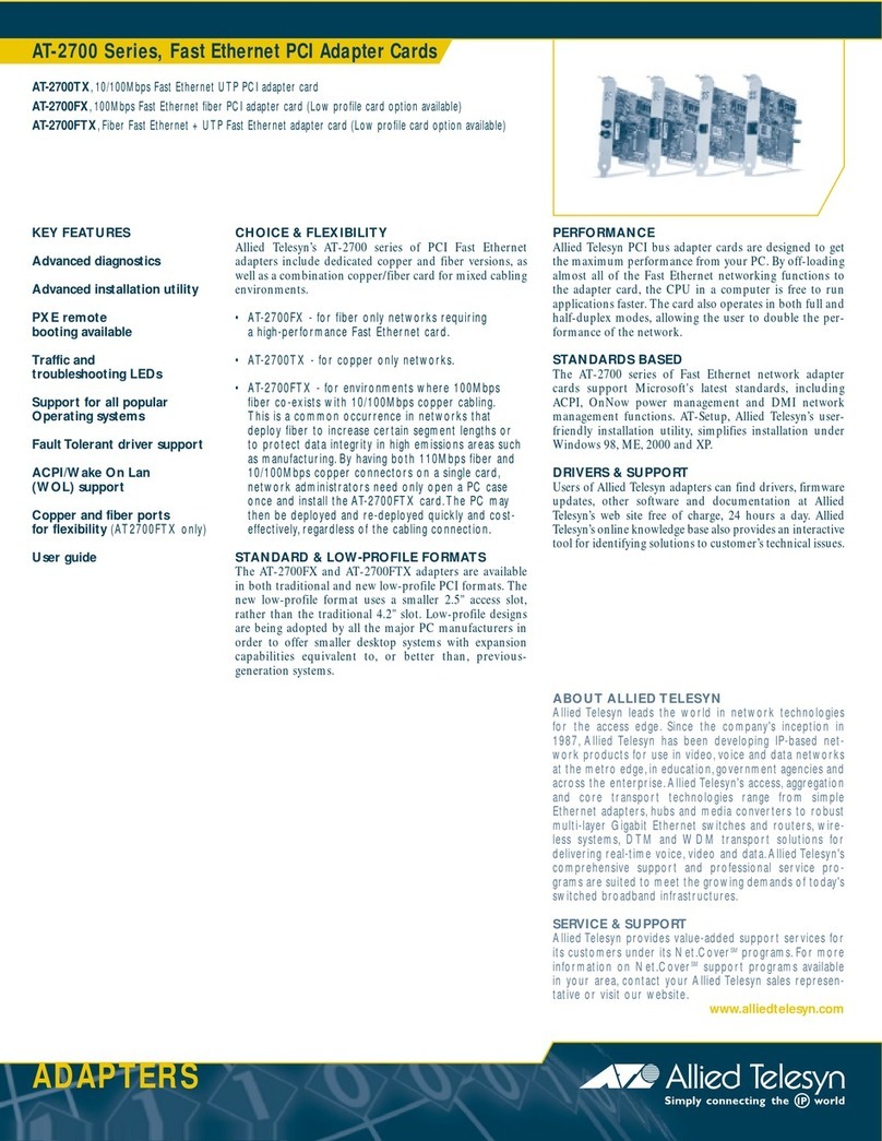 Allied Telesis AT-2700 series User manual