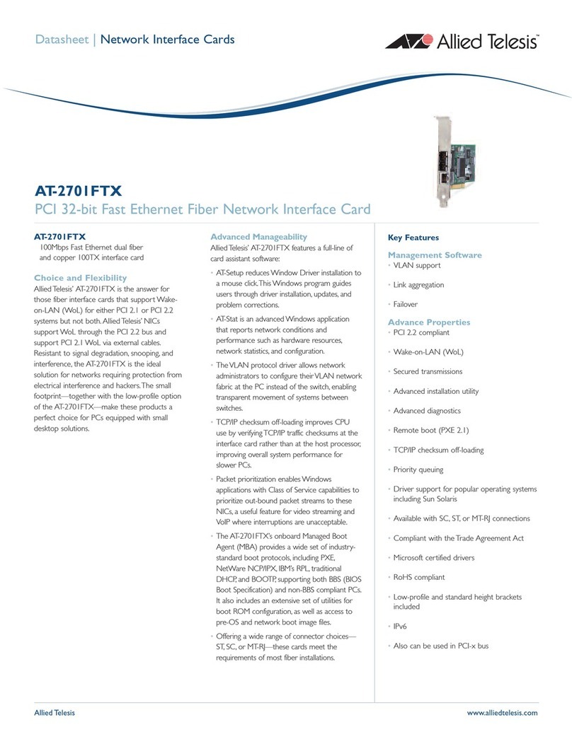 Allied Telesis AT-2701FTX User manual