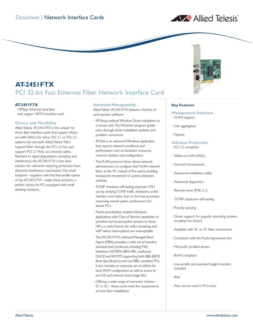 Allied Telesis AT-2451FTX User manual