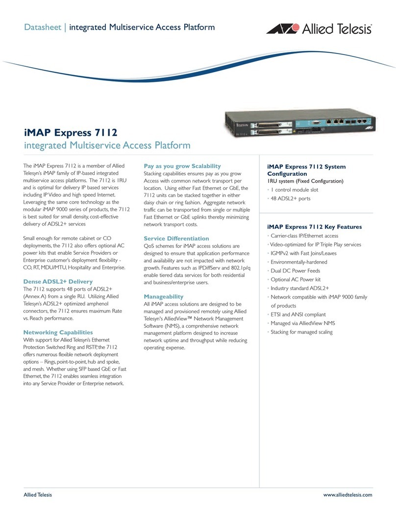 Allied Telesis iMAP Express 7112 User manual