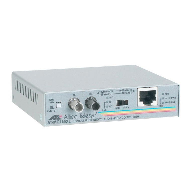Allied Telesis AT-MC115XL User manual