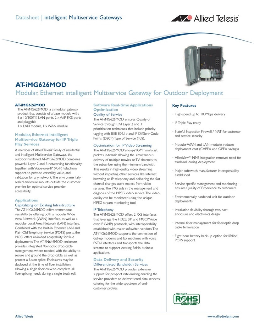 Allied Telesis AT-iMG626MOD datasheet