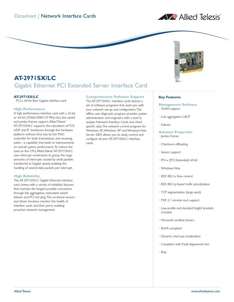 Allied Telesis AT-2971SX/LC datasheet