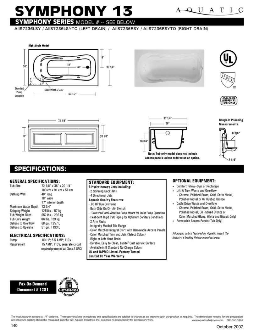 Aquatic AIIS7236LSY User manual Aquatic AIIS7236LSY User manual