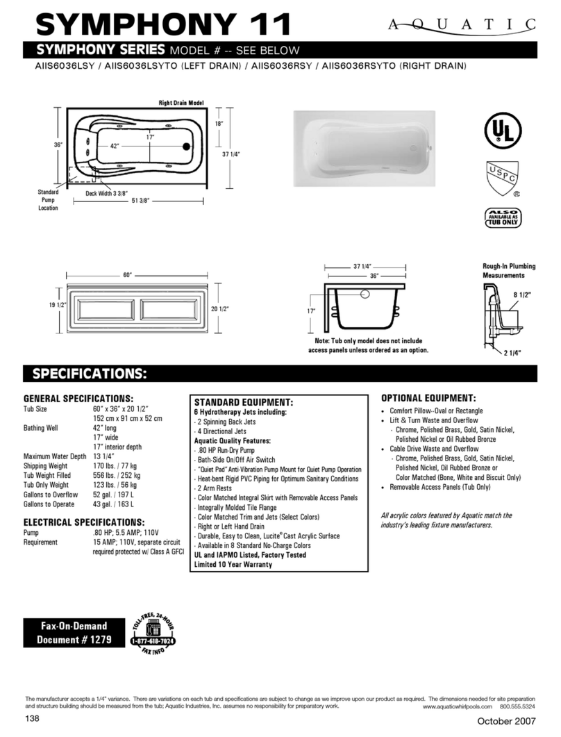 Aquatic AIIS6036LSY User manual Aquatic AIIS6036LSY User manual