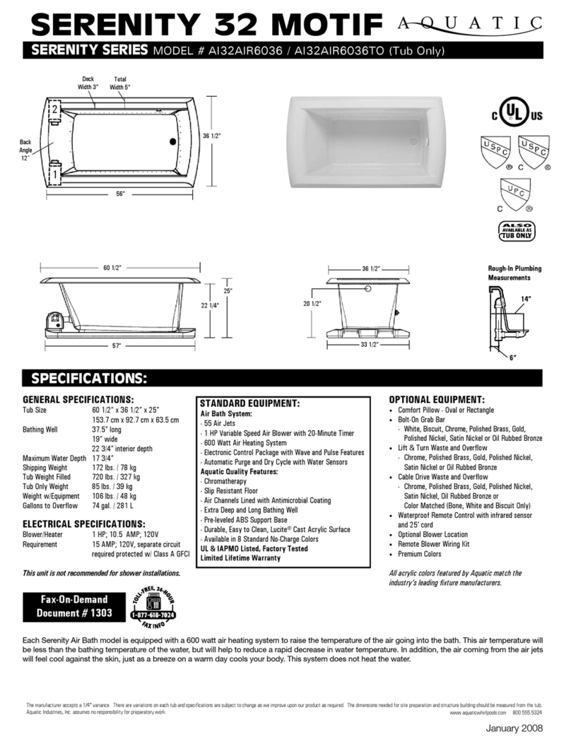 Aquatic Serenity 32 Motif User manual Aquatic Serenity 32 Motif User manual