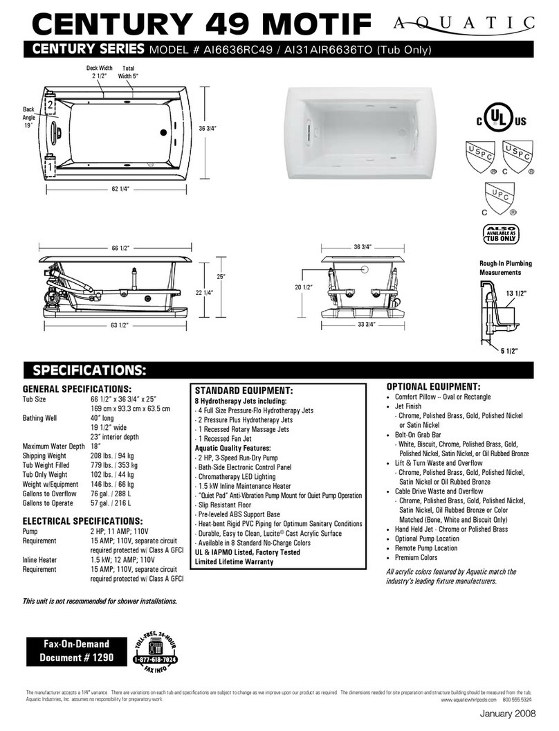 Aquatic AI31AIR6636TO User manual