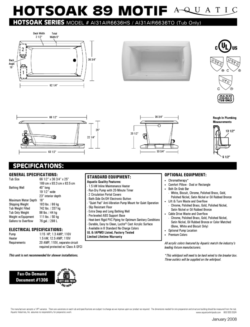 Aquatic AI31AIR6636HS Specifications