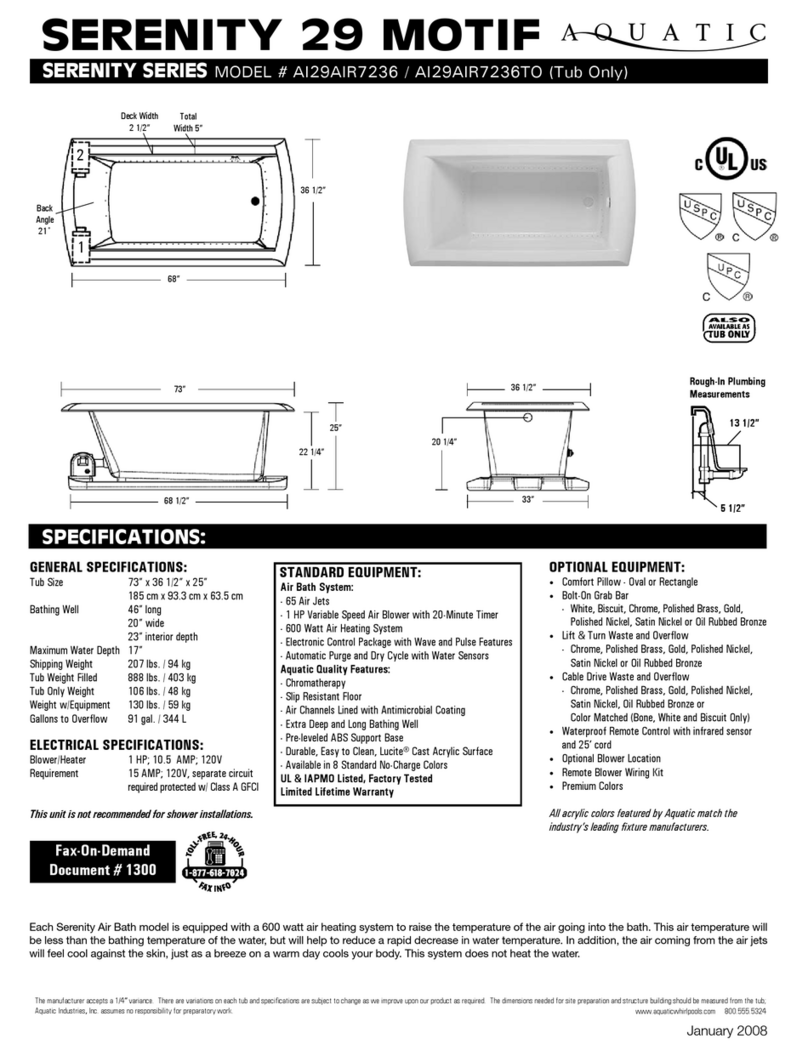 Aquatic Serenity 29 Motif User manual