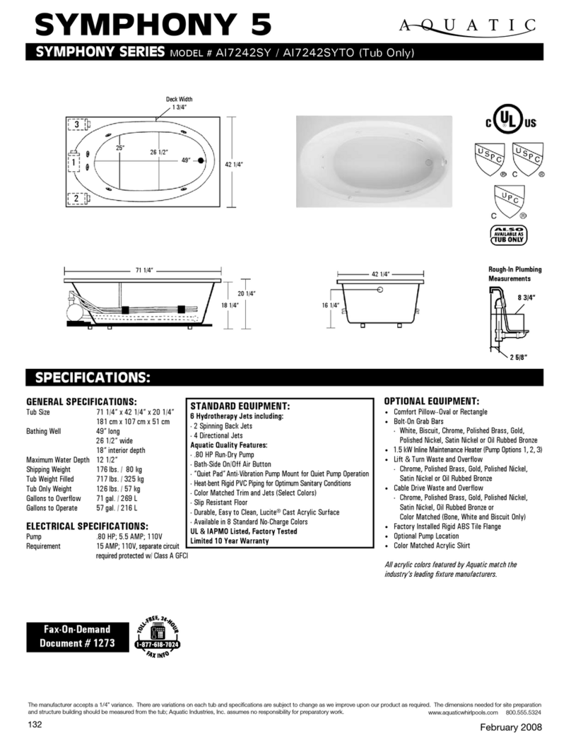Aquatic AI7242SY Specification sheet