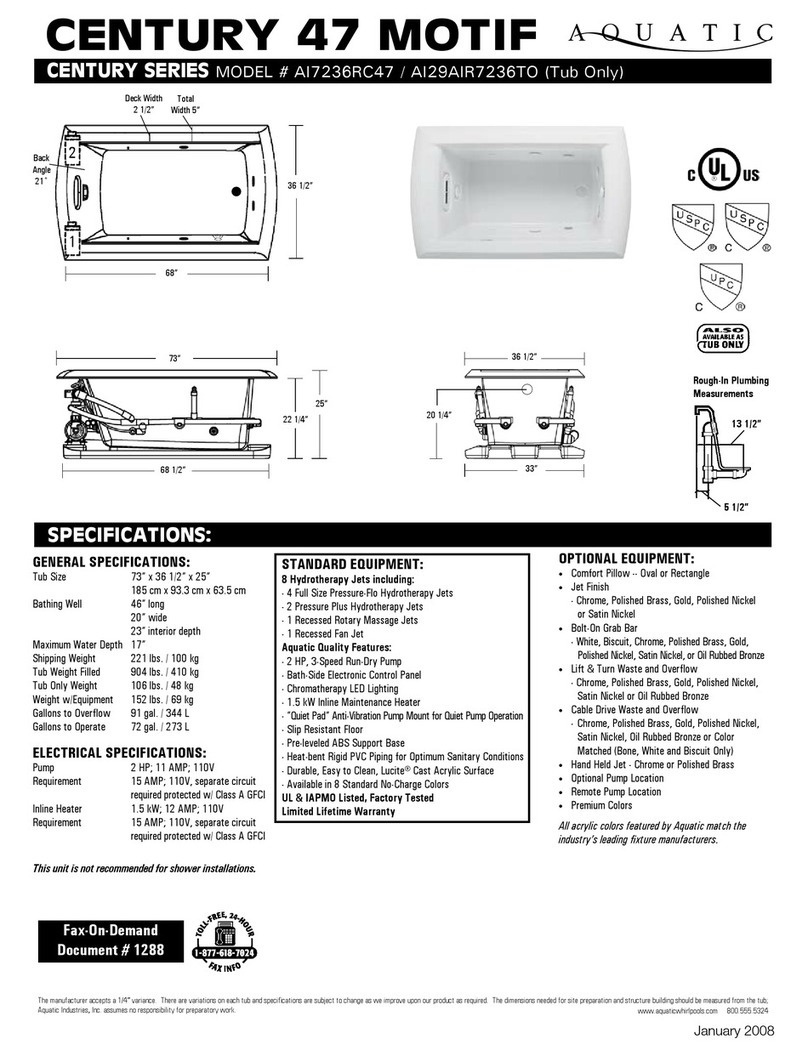 Aquatic AI7236RC47 User manual