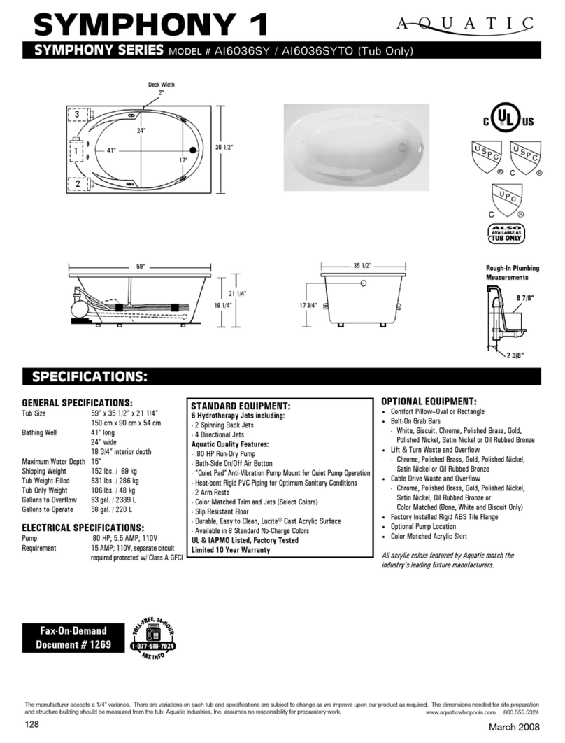 Aquatic AI6036SY Specification sheet