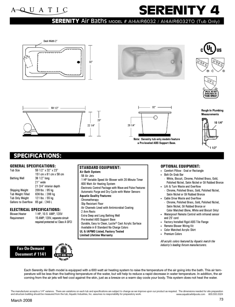 Aquatic Serenity 4 User manual