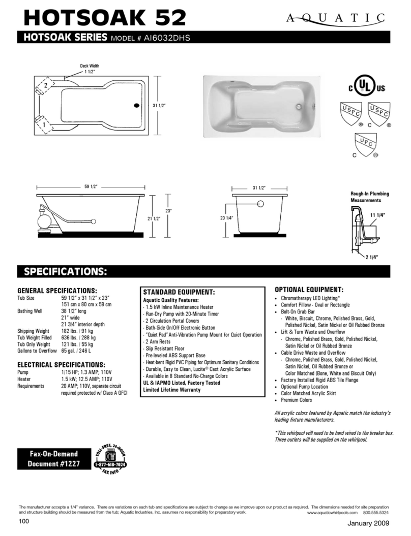 Aquatic AI6032DHS Specifications