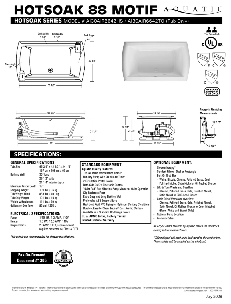 Aquatic AI35LUX6642 User manual Aquatic AI35LUX6642 User manual