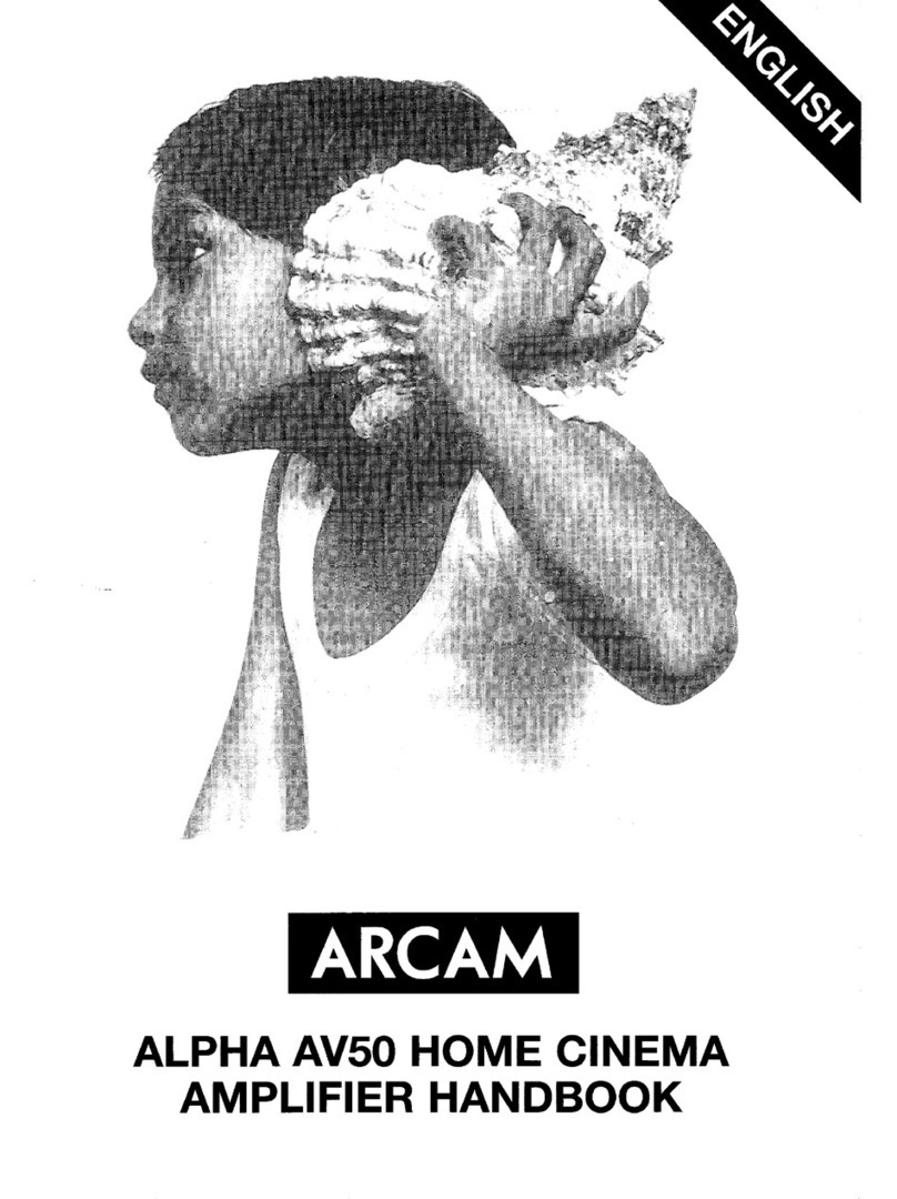 Arcam ALPHA AV50 User manual