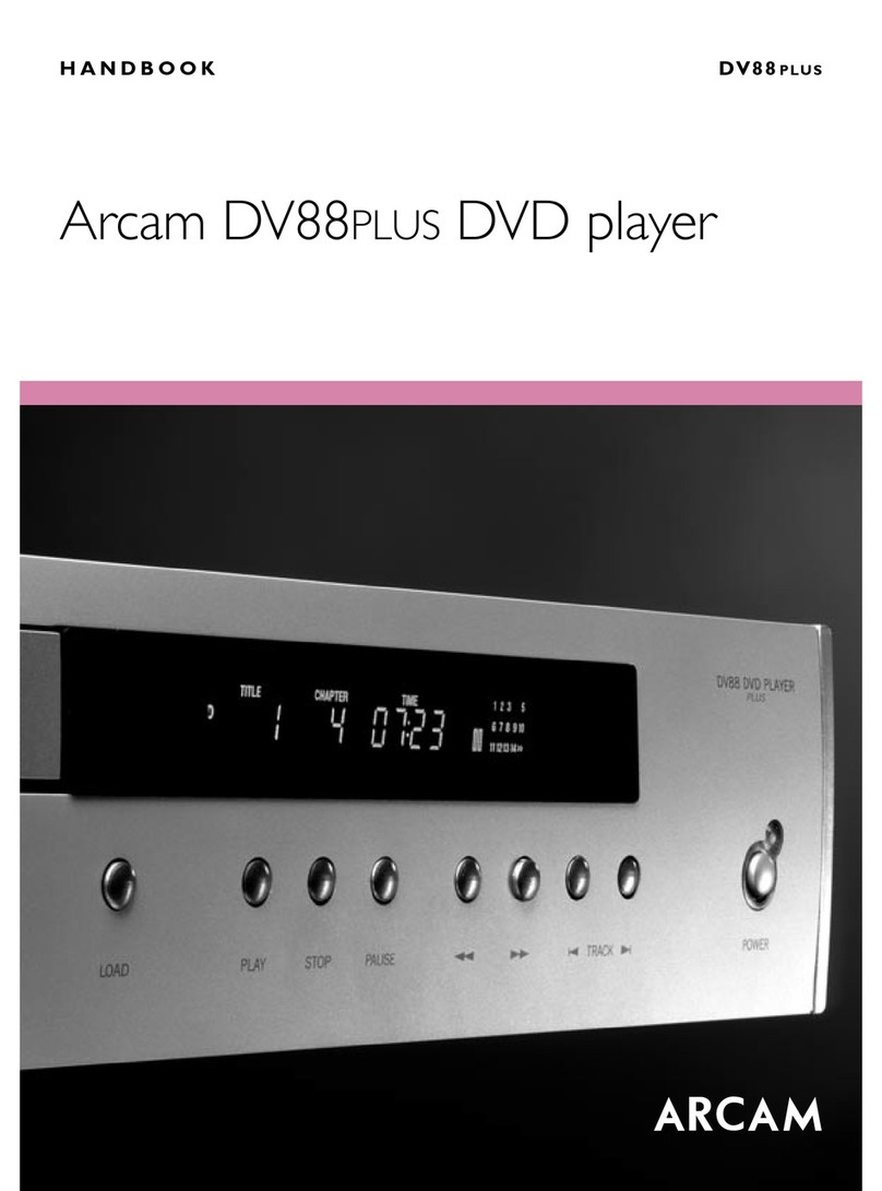 Arcam DV88 User manual