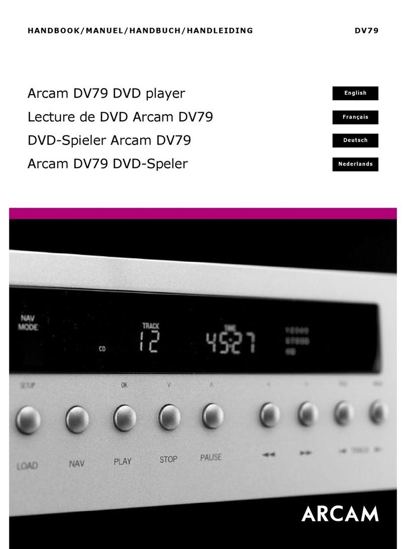 Arcam DiVA DV79 User manual