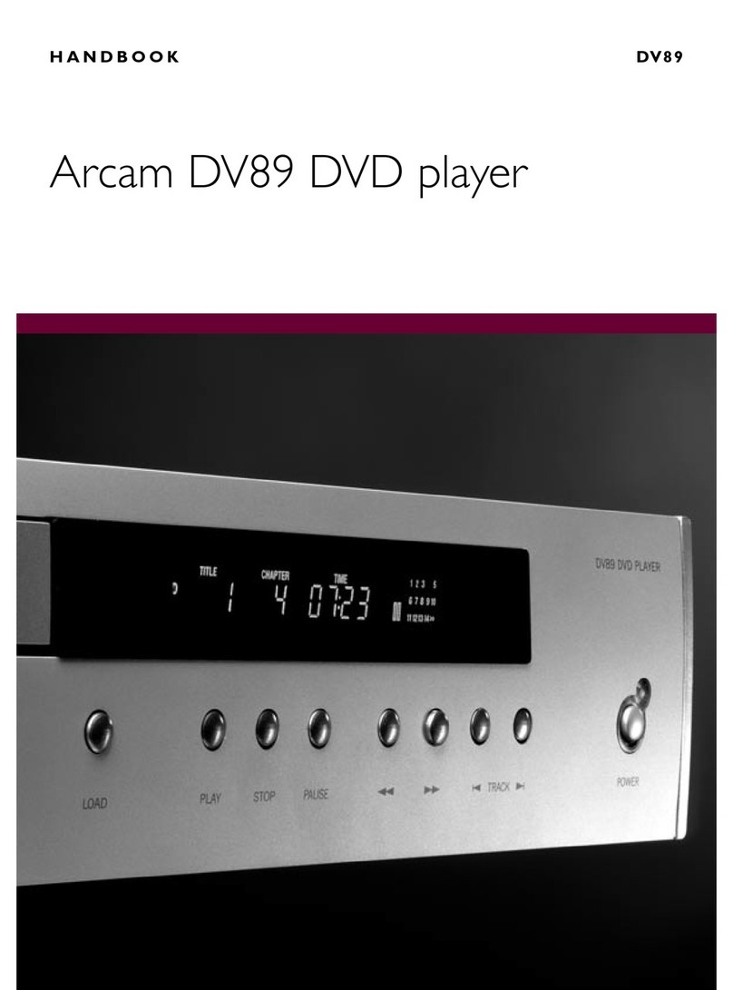 Arcam DV89 User manual