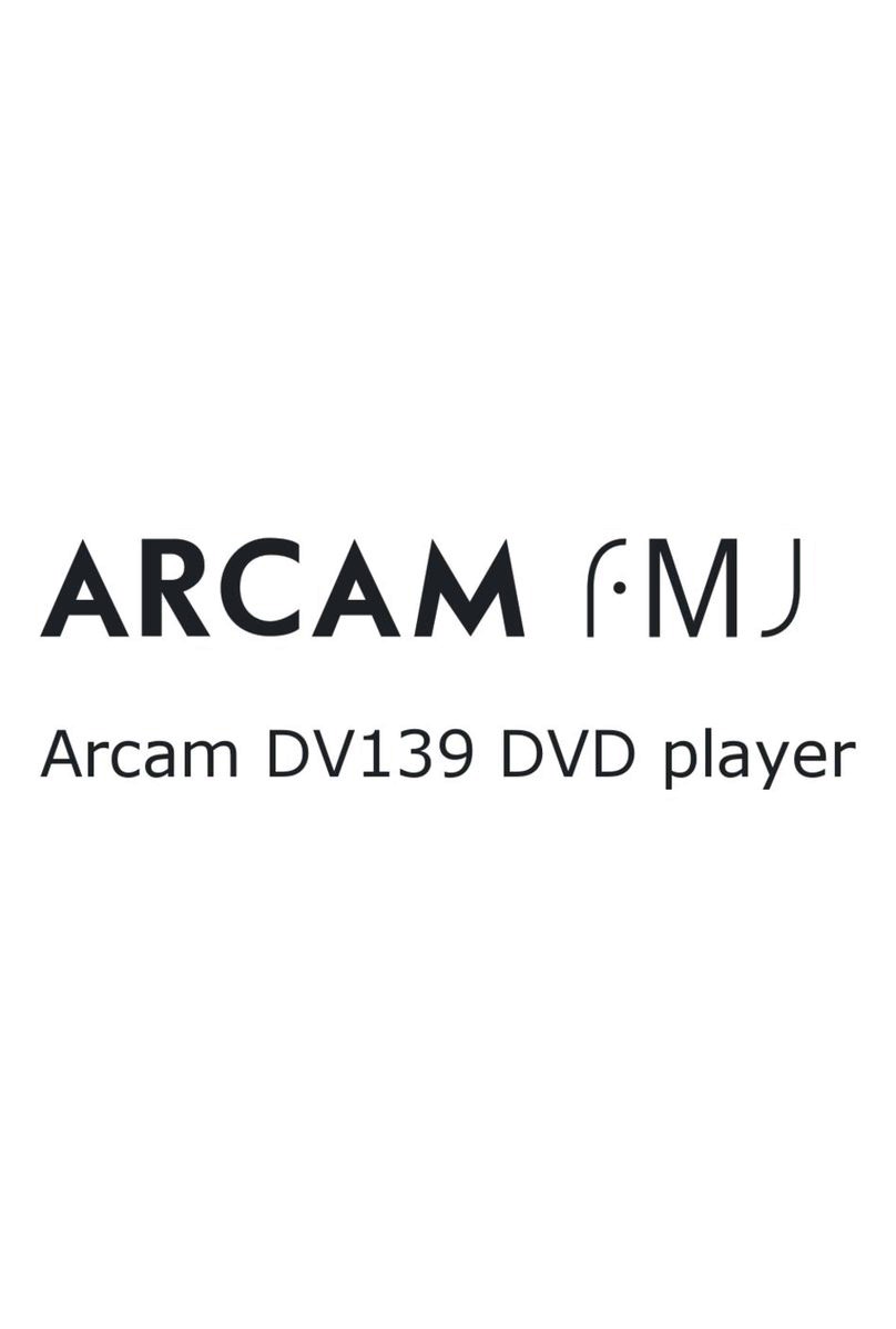 Arcam fmj DV139 Handbook