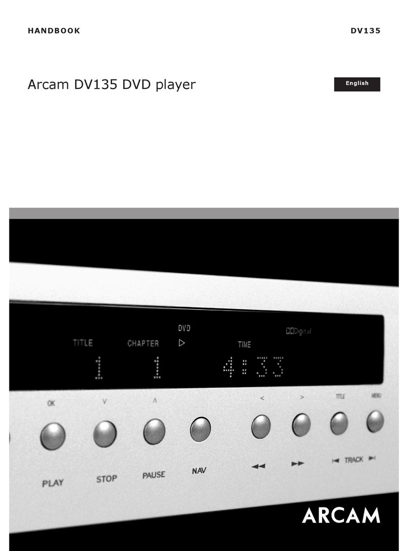 Arcam DV135 User manual