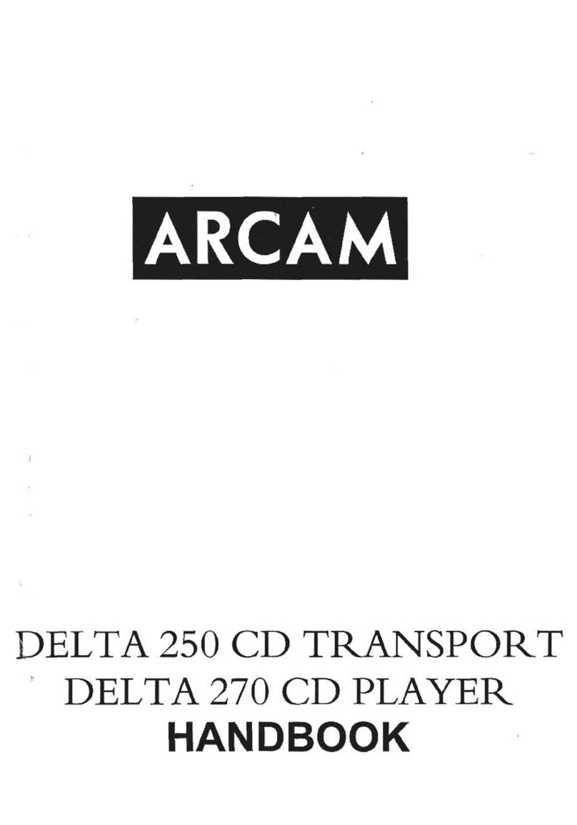 Arcam Delta 250 User manual