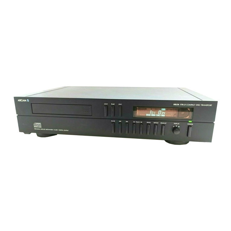 Arcam Delta 170 User manual