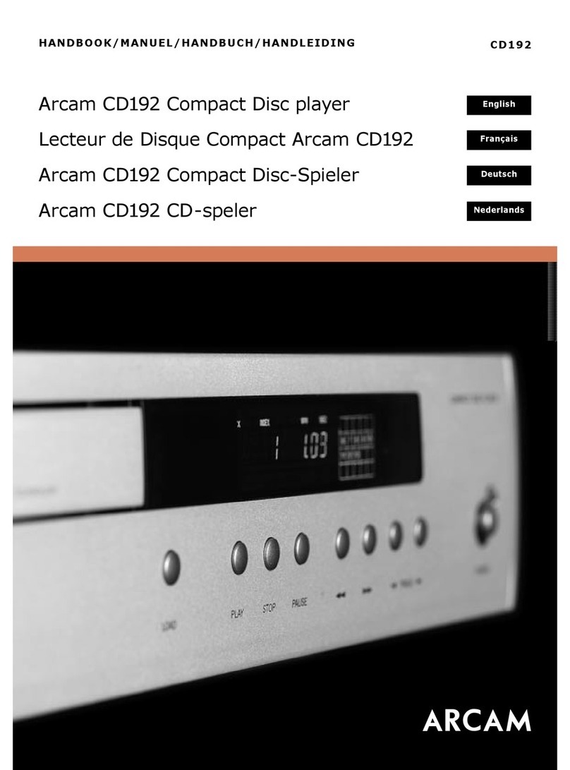 Arcam CD192 User manual