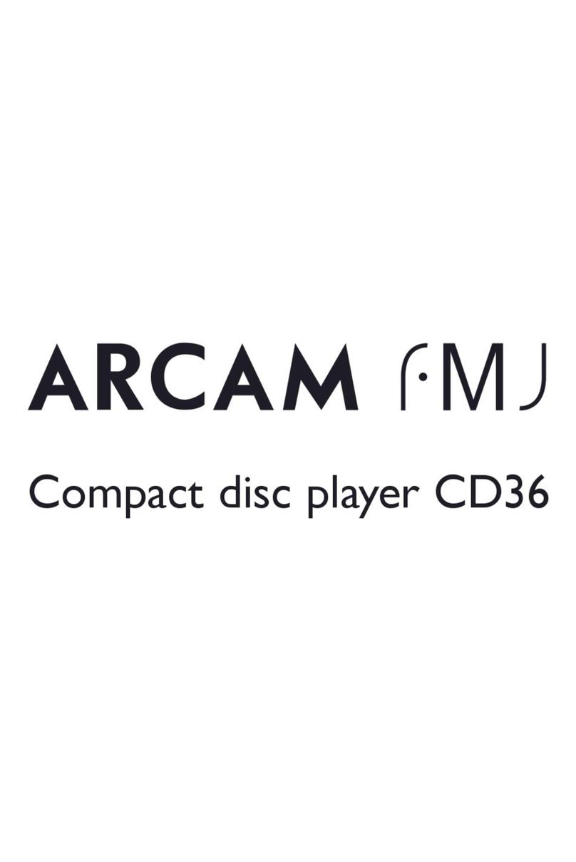 Arcam CD36 User manual