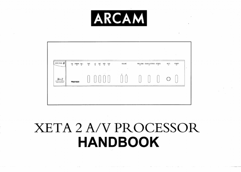 Arcam A/V Processor XETA 2 Handbook
