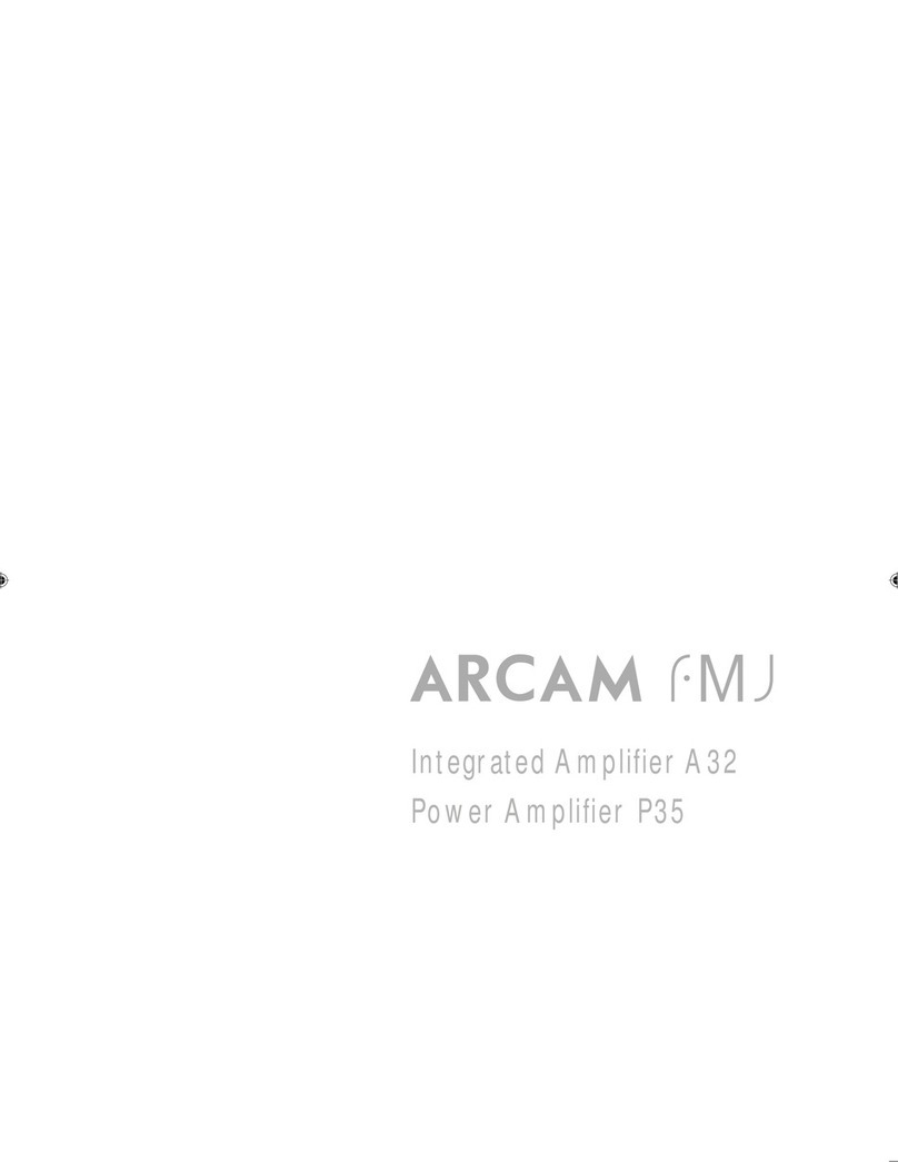 Arcam Handbook A32 User manual Arcam Handbook A32 User manual