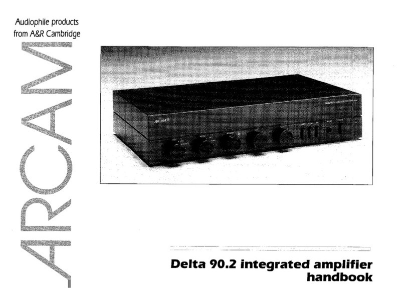 Arcam Integrated Amplifier Delta 90.2 Handbook
