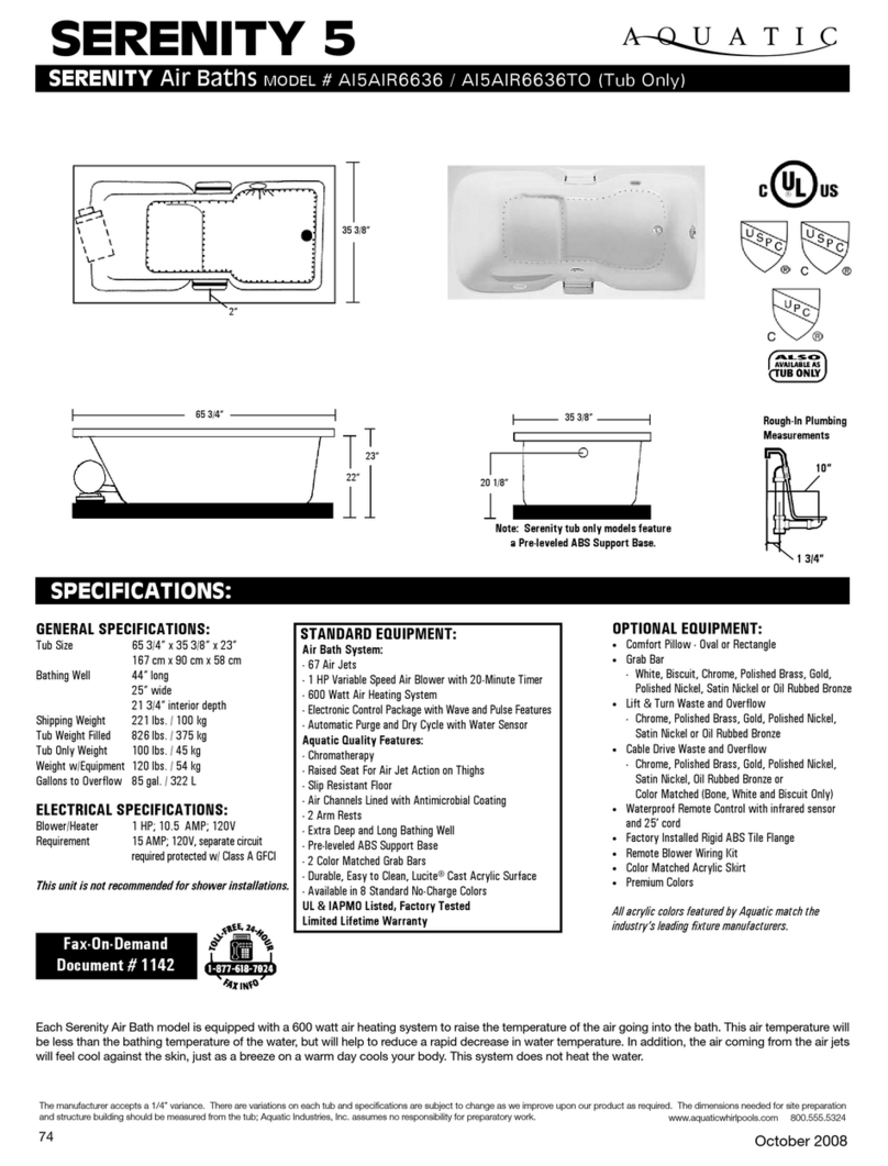 Aquatic Serenity 5 AI5AIR6636 specification