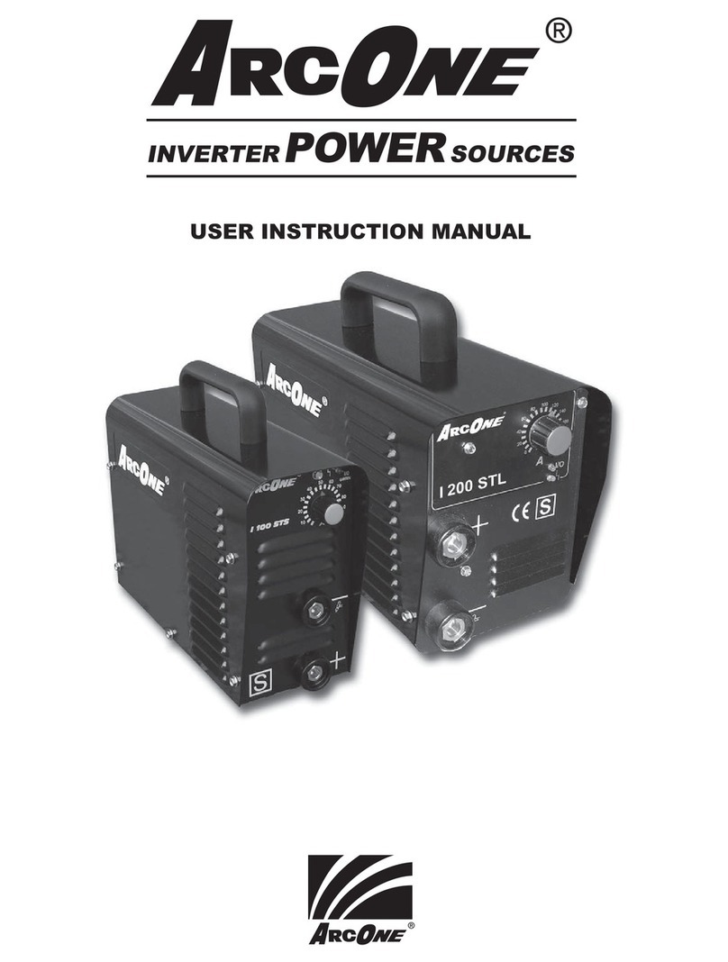 ArcOne Inverter Power Sources User instruction manual