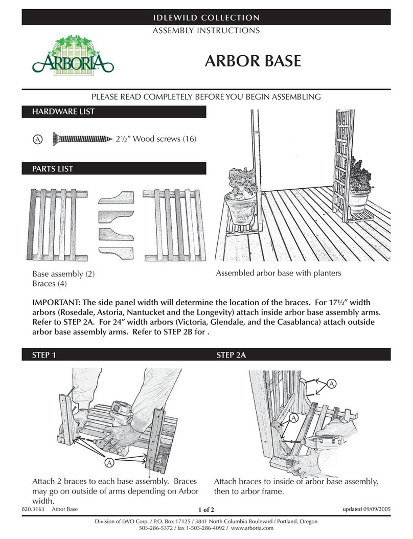Arboria Arbor Base Assembly instruction